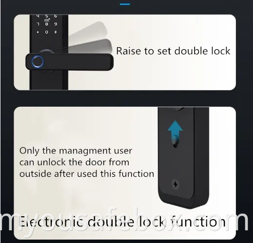 Factory Tuya Tt Smart WiFi Door Lock Digital Fingerprint Password Card Door Lock, Smart Safe Finger Print Lock Electronic Lock